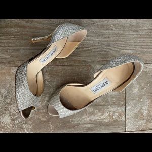 Jimmy Choo gold heels